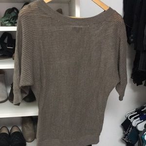 Brown off the shoulder sweater